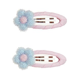 Hair clip flower with glitter