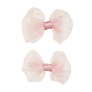 Hair clip with fabric bow