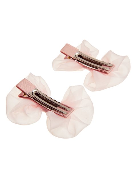 Hair clip with fabric bow