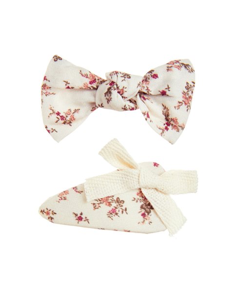 Hair clip with floral print