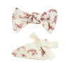 Hair clip with floral print