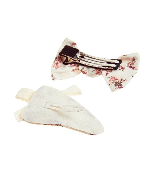 Hair clip with floral print