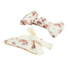Hair clip with floral print