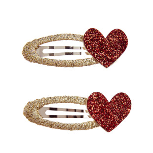 Hair clip with glitter