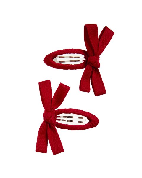Hair clip with fabric bow