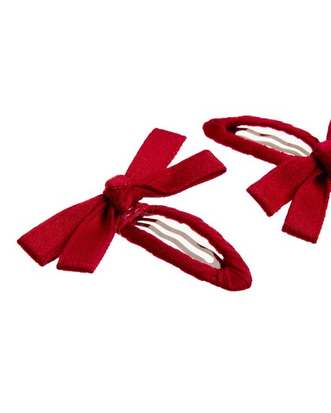 Hair clip with fabric bow