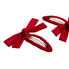 Hair clip with fabric bow