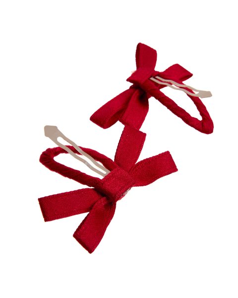 Hair clip with fabric bow