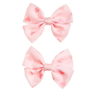 Hair clip with fabric bow