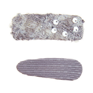 Hair clip with fabric