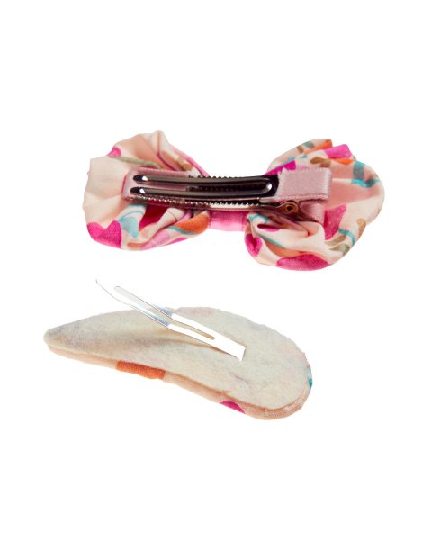 Hair clip with fabric