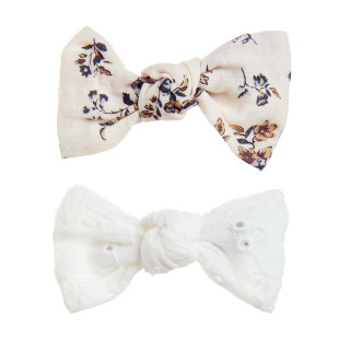 Hair clip fabric bow