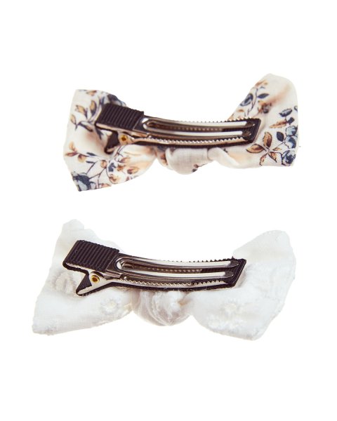 Hair clip fabric bow