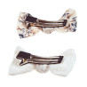 Hair clip fabric bow