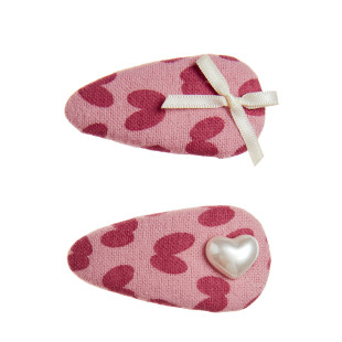 Hair clip with fabric