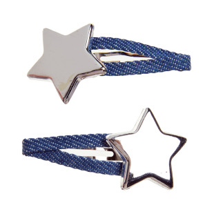 Hair clip with shiny star