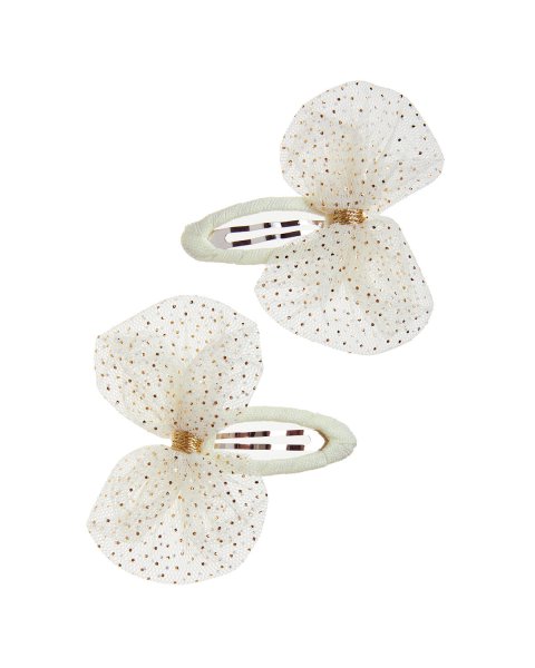 Hair clip with tulle bow