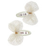Hair clip with tulle bow