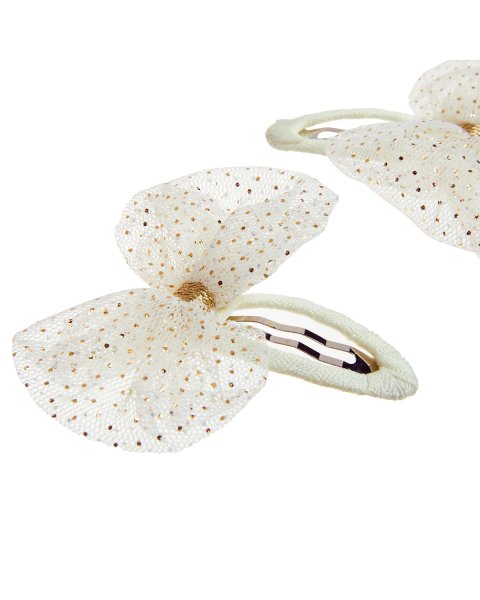 Hair clip with tulle bow