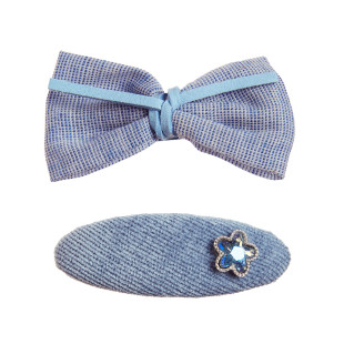 Hair clip with fabric