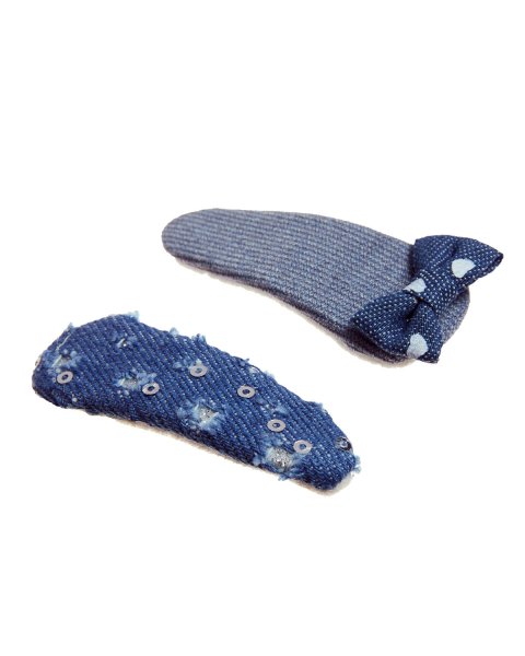 Hair clip denim