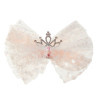 Hair clip with tulle and rhinestones