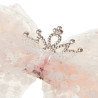 Hair clip with tulle and rhinestones