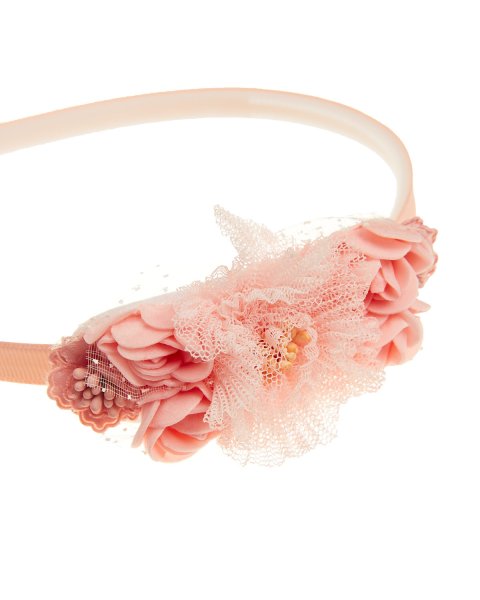 Hairband with tulle flowers