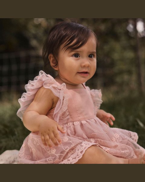 Dress Lil'Atelier with embroidery (6-18 months)