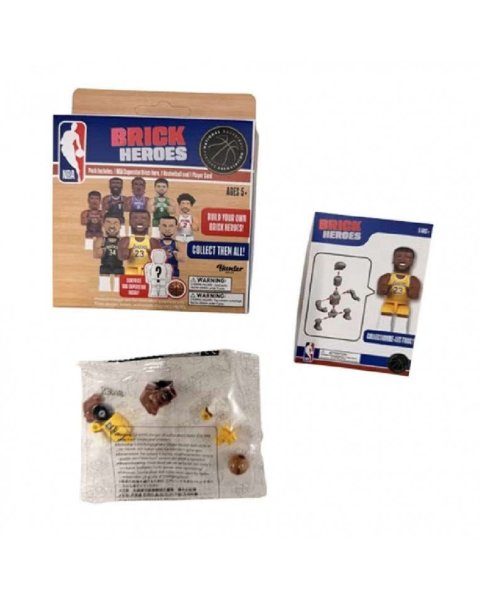 NBA Brick Heroes Μίνι Φιγούρα NBA Superstar σε Κουτάκι Έκπληξη