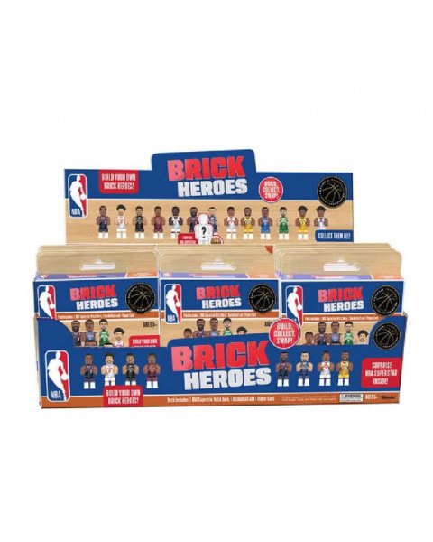 NBA Brick Heroes Μίνι Φιγούρα NBA Superstar σε Κουτάκι Έκπληξη