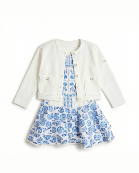 Dress with embroidered details (6-14 years)