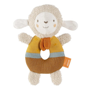 Soft ring rattle sheep fehnNATUR® (0+ months)