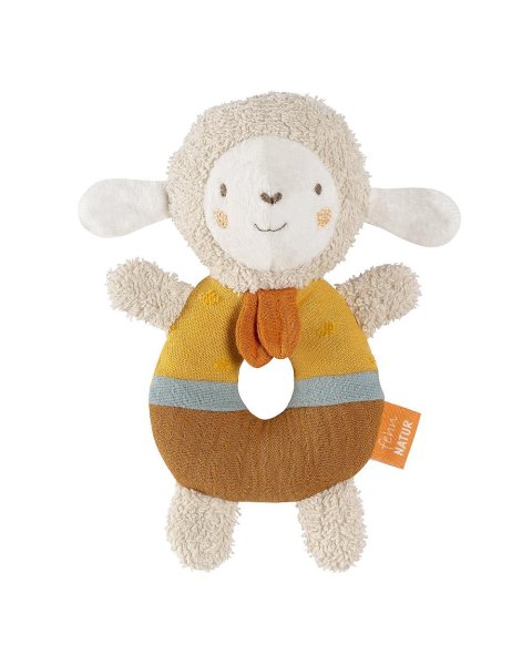 Soft ring rattle sheep fehnNATUR® (0+ months)