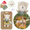 Soft ring rattle bear fehnNATUR® (0+ months)
