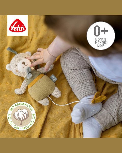 Λούτρινο μουσικό αρκουδάκι fehnNATUR® (0+ μηνών)