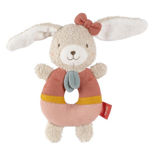 Soft ring rattle hare fehnNATUR® (0+ months)