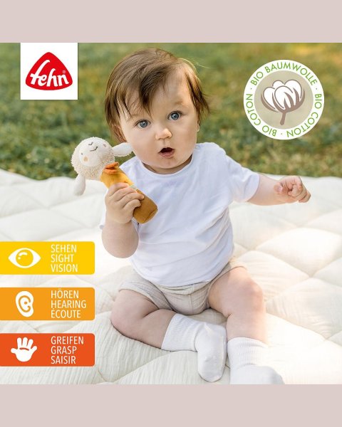 Soft rattle sheep fehnNATUR® (0+ months)