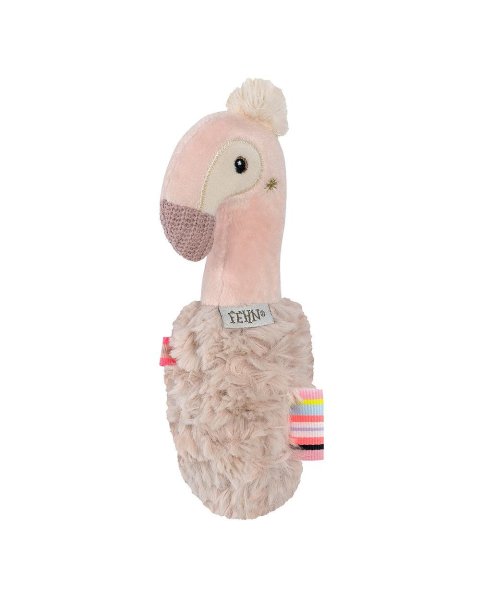 Soft rattle flamingo Fehn (0+ months)
