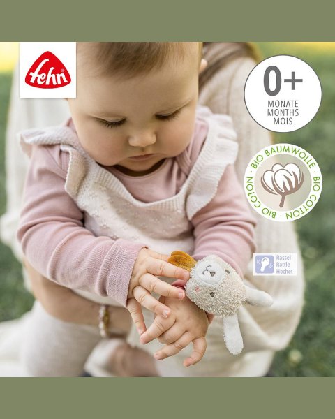 Soft rattle bracelet hare fehnNATUR® (0+ months)