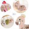 Soft rattle flamingo Fehn (0+ months)