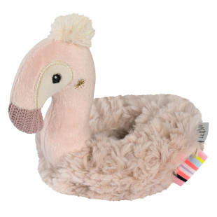 Soft rattle flamingo Fehn (0+ months)