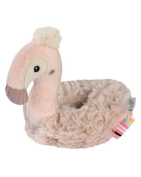Soft rattle flamingo Fehn (0+ months)