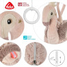 Musical plush toy Fehn & sleeping aid baby flamingo (0+ months)
