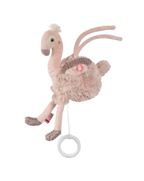 Musical plush toy Fehn & sleeping aid baby flamingo (0+ months)