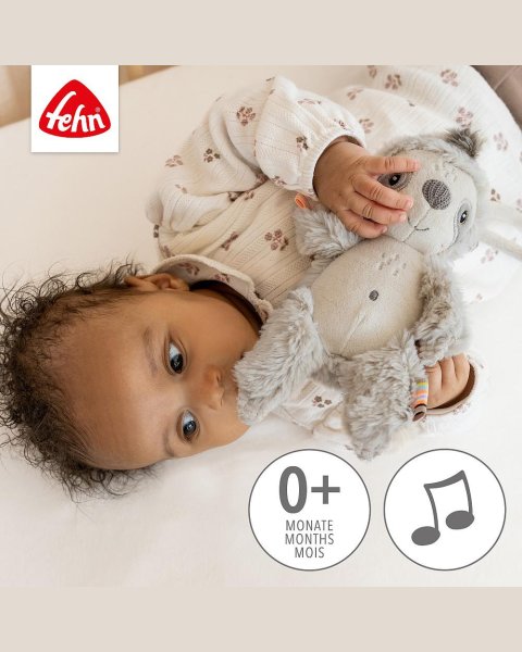 Musical plush toy Fehn & sleeping aid baby sloth (0+ months)