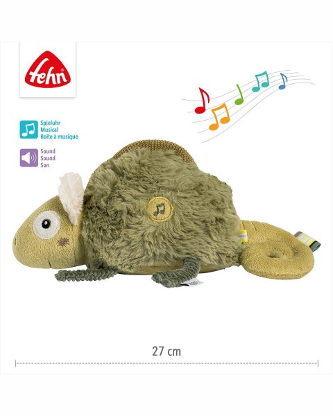 Soft musical sleep aid chameleon Fehn (0+ months)