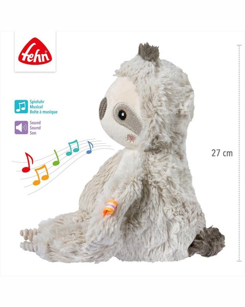 Soft toy & sleeping aid with sound sloth Fehn (0+ months)
