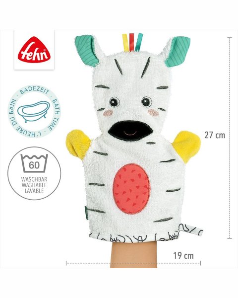 Bath glove zebra DoBabyDoo Fehn (0+ months)