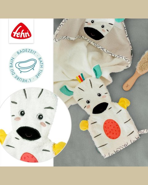Bath glove zebra DoBabyDoo Fehn (0+ months)